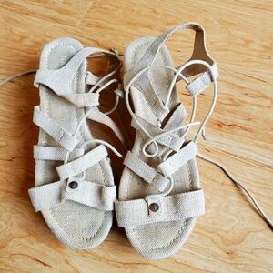 Nautical Wedge Sandals size 10